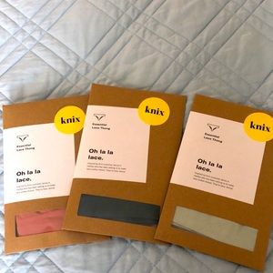 BNIB Knix essential lace thongs